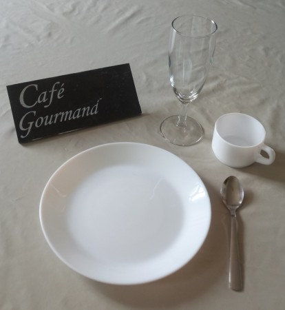 Formule "Café gourmand" à 0.60 € / pers.